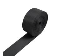 Ruban en nylon noir de 5/10/20 mètres, largeur 10-100 mm, sangle de sac à dos, collier pour animal de compagnie, ceinture, reliure, couture, garniture(32mm,20Meters)