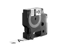 Ruban en nylon pour étiqueteuse Rhino noir/blanc Dymo 19 mm x 3,5 mt