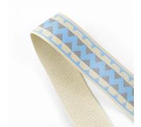 Ruban en nylon sergé de 2/4/8 m, 38/50 mm, 1,30 mm d'épaisseur, pour sac, collier, animal domestique, couture, accessoires pour bricolage (bleu vif, 50 mm-2 m)