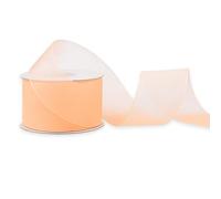 Ruban en organza - 38 mm x 25 m - Choix de couleurs : 3/6/12/25/38 mm - Transparent, résistant aux couleurs et lavable - Ruban pour mariage - Ruban cadeau, pour emballage, décoration, loisirs créatifs