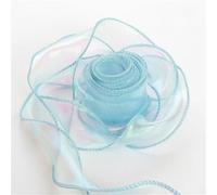 Ruban en organza et mousseline de soie, ruban en mousseline de soie de 10 yards, plusieurs tailles, multicolore, pour le bricolage et l'emballage de cadeaux(Blue,9x10 Yard)