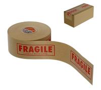 Ruban en papier - Ruban en carton, ruban d'emballage avec impression fragile | Ruban d'emballage en papier, ruban de papier de précaution d'emballage pour la maison, l'étude, les voyages