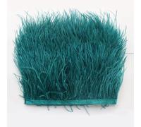 Ruban en plumes d'autruche - 1 m - 8 à 10 cm - Pour travaux manuels, plumes d'autruche, ruban de satin à franges - Pour plumes d'autruche, artisanat, costumes, décoration, vert #3