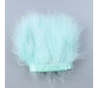 Ruban en plumes de marabout de 2 m/5 m/10 m - 8-10 cm de prune de dinde pour couture, décoration de vêtements et loisirs créatifs