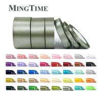 Ruban en Satin 22 mètres 6mm 10mm 15mm 25mm 38mm 50mm, parfait pour ceinture, nœud cadeau, bricolage artisanal, fourniture de décoration pour fête de mariage Coral