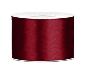 Ruban en satin bordeaux, 50 mm, 25 m