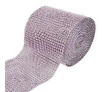 Ruban en strass Rouleau de ruban en maille strass cristal, 24 rangées, garniture for Vase à gâteau, fête mariage, réception nuptiale(Color 4)