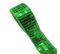 Ruban en tissu à paillettes, Bande de paillettes plates 25mm par 2-5 Yards multicolore 18 pièces for accessoires d'artisanat couture(Color 18,2 yards)