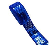 Ruban en tissu à paillettes, Bande de paillettes plates 25mm par 2-5 Yards multicolore 18 pièces for accessoires d'artisanat couture(Color 8,5 yards)