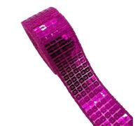 Ruban en tissu à paillettes, Bande de paillettes plates 25mm par 2-5 Yards multicolore 18 pièces for accessoires d'artisanat couture(Color 11,5 yards)