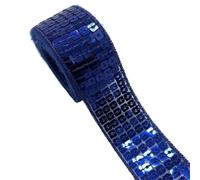 Ruban en tissu à paillettes, Bande de paillettes plates 25mm par 2-5 Yards multicolore 18 pièces for accessoires d'artisanat couture(Color 9,2 yards)