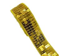 Ruban en tissu à paillettes, Bande de paillettes plates 25mm par 2-5 Yards multicolore 18 pièces for accessoires d'artisanat couture(Color 1,2 yards)