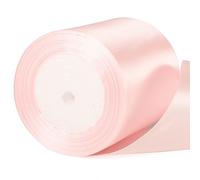 Ruban épais rose bébé de 22 m x 10 cm de large, ruban épais rose pastel de 10 cm (4 pouces), pour emballage cadeau, mariage, voiture, Noël, anniversaire, gâteau, nœud pour cheveux, bouquet de