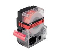 Ruban Epson LC-7RBP9 Noir sur Rouge Pastel 36mm x 9m Technologie Transfert Thermique pour imprimante étiquettes Epson LW-900P (C53S628401)