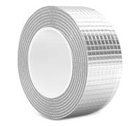 Ruban Etancheite Argenté, Scotch Etanche Autocollant, Bande Etancheite Toiture 5cm×5m, Bande Bitumeuse, Ruban Adhésif Aluminium pour Fuite de Toit Fissure Surface Écart Rebord Fenêtre Rupture Tuyau