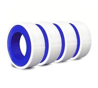 Ruban étanchéité PTFE - 4 rouleaux, 10mx12mm, plomberie - Convient pour robinetterie, tuyaux Étiquette