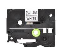 Brother TZEN231 Ruban non plastifié largeur 12 mm Noir sur Blanc