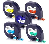 Ruban Étiqueteuse Compatible Dymo Letratag 91201 92221 91202 91203 91204 91205 pour Dymo LT-100H LT-100T LT-110T Plus QX50 XR XM