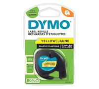 Dymo 91202 (S0721620) - (12 mm) - Noir sur jaune - Ruban