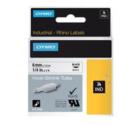 Ruban étiquettes Thermorétractables -P/6000- Noir/Blanc- 24mm Dymo