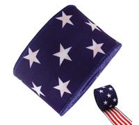Ruban Filaire 4 Juillet | 4,57 m Décoration Créative Memorial Day | Ruban loisirs créatifs DIY | pour loisirs créatifs, décoration intérieure et extérieure, fête, couronne, nœud,