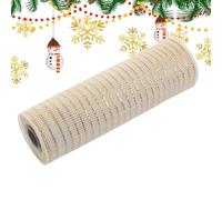 Ruban filaire de Noël - 1 pièce de pour couronnes, ruban de | Tree Ribboń - Couronne exquise de 10 pouces x 30 pieds et élégante configuration de vacances pour arcs
