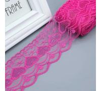 Ruban fin et brillant de 75 mm, 10 mètres, pour broderie, dentelle, couture, robe, rideau, textile de maison, bricolage, décoration de mariage, rose, 75 mm de large, 5 m