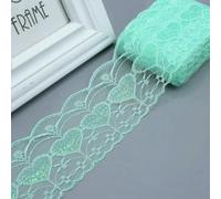 Ruban fin et brillant de 75 mm, 10 mètres, pour broderie, dentelle, couture, robe, rideau, textile de maison, bricolage, décoration de mariage, vert, 75 mm de large, 5 m