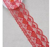 Ruban fin et brillant de 75 mm, 5 mètres, pour broderie, dentelle, couture, robe, rideau, textile de maison, bricolage, décoration de mariage, rouge, 75 mm de large, 10 m