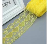 Ruban fin et brillant de 75 mm, 5 mètres, pour broderie, dentelle, couture, robe, rideau, textile de maison, bricolage, décoration de mariage, jaune, 75 mm de large, 10 m