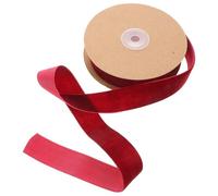 Ruban Floqué Rouge 2,5cm pour Présents, Headwear, DIY Ambiance Halloween | Flocking Plush Élégant, Décoratif et Solide, pour Paquets Festifs, Accessoires de Tête et Projets Créatifs