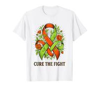 Ruban Floral Cure The Fight Leucémie Lymphome Cancer du Sang T-Shirt