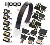 Ruban FPV connecteur Compatible HDMI câble plat Flexible Raspberry Pi 4 Micro HDMI vers HDMI/Mini HDMI femelle 90 degrés FFC 20 broches one Part of