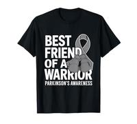 Ruban gris de sensibilisation aux Parkinsons Best Friend Of A Warrior T-Shirt