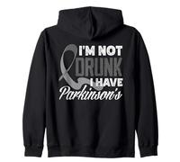 Ruban Gris « I'm Not Drunk I Have Parkinson 's Awareness » Sweat à Capuche