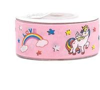Ruban gros grain 25 mm x 10 m Licorne Ruban cadeau Ruban en tissu