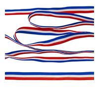 Ruban Gros Grain Drapeau Français Tricolore 6 mètres largeur 25 mm