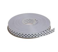 Ruban gros-grain pois DXEUD, 25 m tres par rouleau, 100 % polyester (3/8"" blanc)