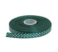 Ruban gros-grain pois DXEUD, 25 m tres par rouleau, 100 % polyester (3/8"" vert fonc )