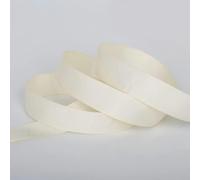 Ruban gros-grain uni en polyester, 5 yards, 7 mm, 10 mm, 15 mm, 20 mm, 25 mm, 38 mm, pour envelopper, nœud de cheveux, décoration de fête, ivoire, 25 mm