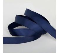 Ruban gros-grain uni en polyester, 5 yards, 7 mm, 10 mm, 15 mm, 20 mm, 25 mm, 38 mm, pour envelopper, nœud de cheveux, décoration de fête, bleu marine, 20 mm