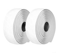 Ruban Guidon Cyclisme Absorption Chocs 3mm Épais | Matériau PU+EVA haute élasticité, absorption chocs supérieure, durabilité accrue, confort de pilotage(White)
