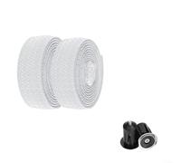 Ruban Guidon Respirant Circulation Air Optimale | Motif pour cristal texturé, adhérence supérieure, style élégant, route et ville, design ergonomique(White)