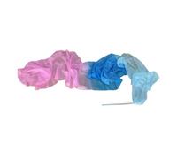 Ruban Gymnastique Enfant Banderole de Danse de 4 m, en Soie véritable, for la Gymnastique, Le Ventre, avec Tige, for Le culte et l'adoration(Color-13,2PCS)