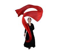 Ruban Gymnastique Enfant Banderole de Danse de 4 m, en Soie véritable, for la Gymnastique, Le Ventre, avec Tige, for Le culte et l'adoration(Color-07,1PCS)