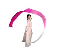 Ruban Gymnastique Enfant Banderole de Danse de 4 m, en Soie véritable, for la Gymnastique, Le Ventre, avec Tige, for Le culte et l'adoration(Color-01,3PCS)