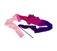 Ruban Gymnastique Enfant Banderole de Danse de 4 m, en Soie véritable, for la Gymnastique, Le Ventre, avec Tige, for Le culte et l'adoration(Color-11,3PCS)