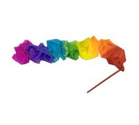 Ruban Gymnastique Enfant Banderole de Danse de 4 m, en Soie véritable, for la Gymnastique, Le Ventre, avec Tige, for Le culte et l'adoration(Color-09,1PCS)