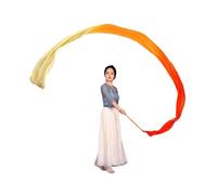 Ruban Gymnastique Enfant Banderole de Danse de 4 m, en Soie véritable, for la Gymnastique, Le Ventre, avec Tige, for Le culte et l'adoration(Color-22,1PCS)