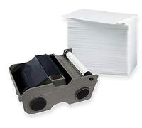 Ruban HID Fargo Noir | Lot de 100 Cartes Plastique